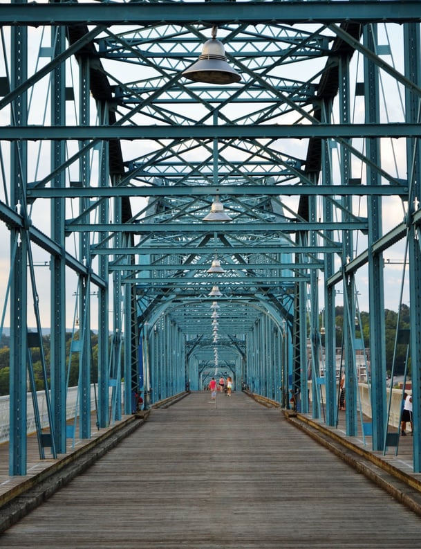 Walnut Street Bridge in Chattanooga, Tennessee